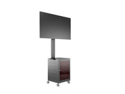 Multibrackets M 180 Single MediaBox4 Black Mobile Floor Stand for 40"-75" Screens | 7350022737761 Floor Stand Multibrackets