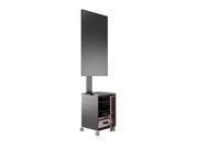Multibrackets M 180 Single MediaBox4 Black Mobile Floor Stand for 40"-75" Screens | 7350022737761 Floor Stand Multibrackets