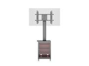 Multibrackets M 180 Single MediaBox4 Black Mobile Floor Stand for 40"-75" Screens | 7350022737761 Floor Stand Multibrackets