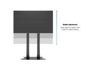 Multibrackets M 210 Dual Pillar Black Heavy-Duty Floor Stand for 70"-110" Screens | 7350073732586 Floor Stand Multibrackets