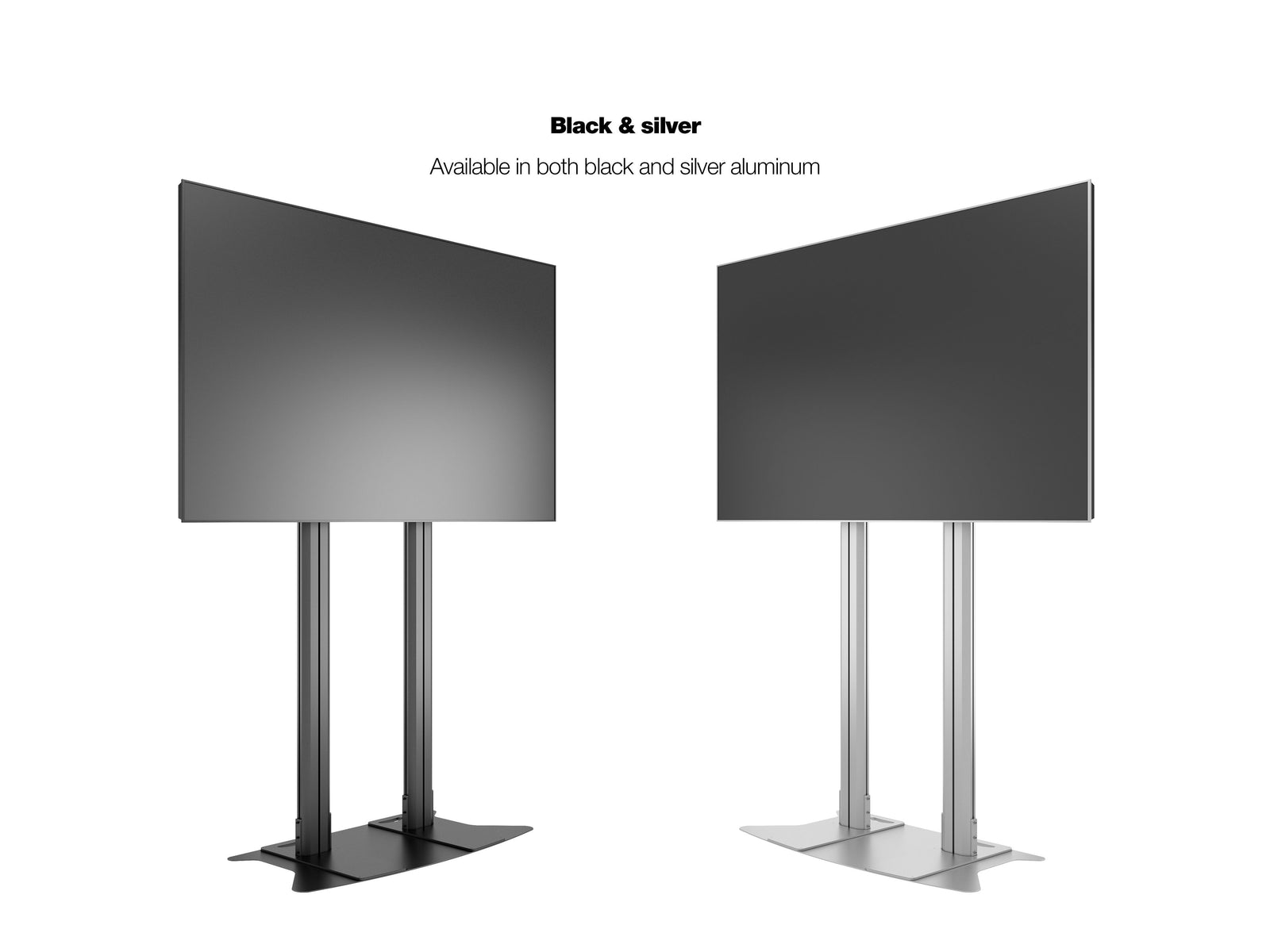 Multibrackets M 210 Dual Pillar Black Heavy-Duty Floor Stand for 70"-110" Screens | 7350073732586 Floor Stand Multibrackets
