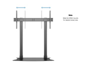 Multibrackets M 210 Dual Pillar Black Heavy-Duty Floor Stand for 70"-110" Screens | 7350073733422 Floor Stand Multibrackets
