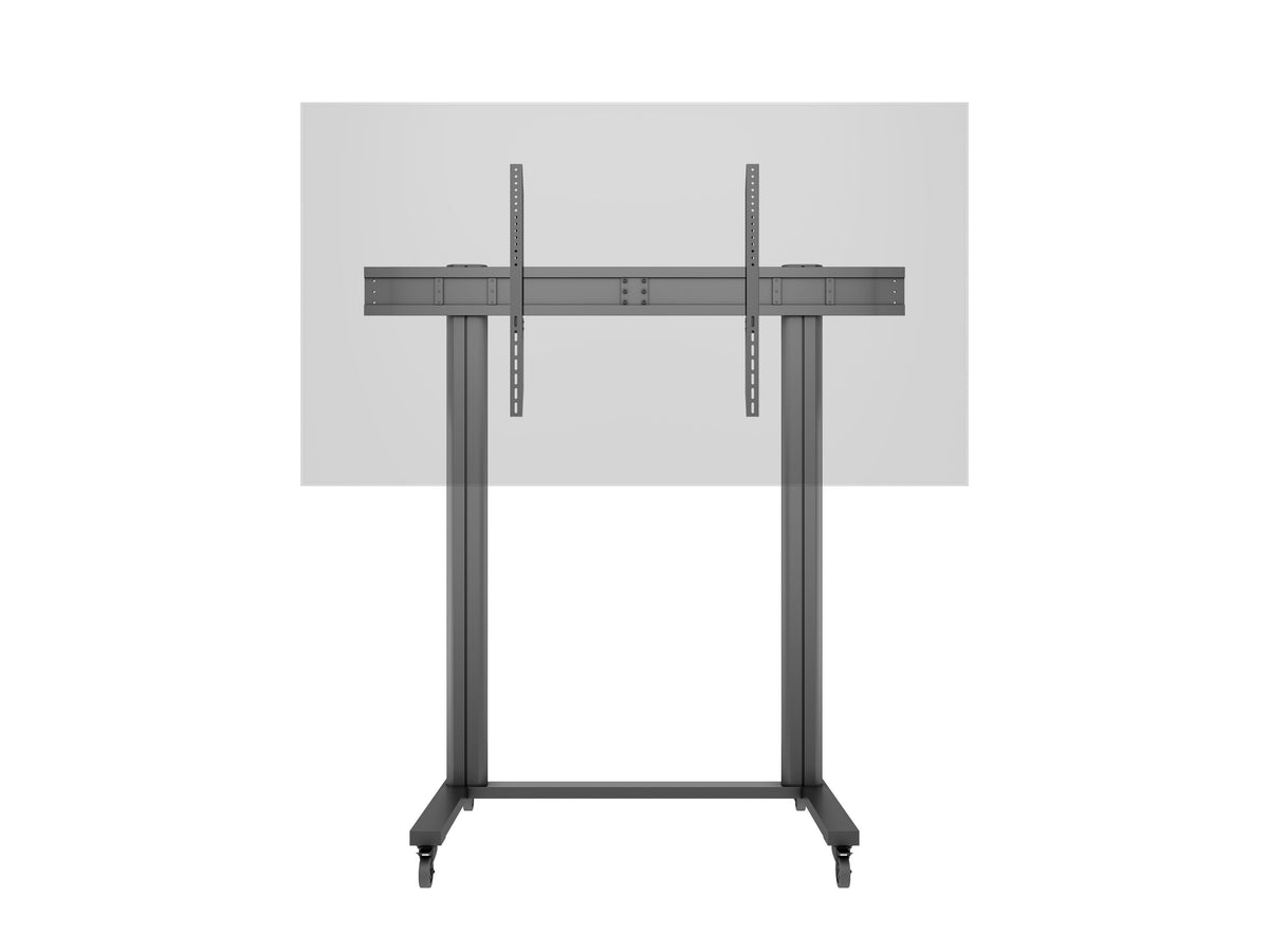 Multibrackets M 210 Dual Pillar Black Heavy-Duty Mobile Floor Stand for 70"-110" Screens | 7350073733439 Floor Stand Multibrackets