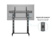 Multibrackets M 210 Dual Pillar Black Heavy-Duty Mobile Floor Stand for 70"-110" Screens | 7350073733439 Floor Stand Multibrackets