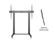 Multibrackets M 210 Dual Pillar Black Heavy-Duty Mobile Floor Stand for 70"-110" Screens | 7350073733439 Floor Stand Multibrackets