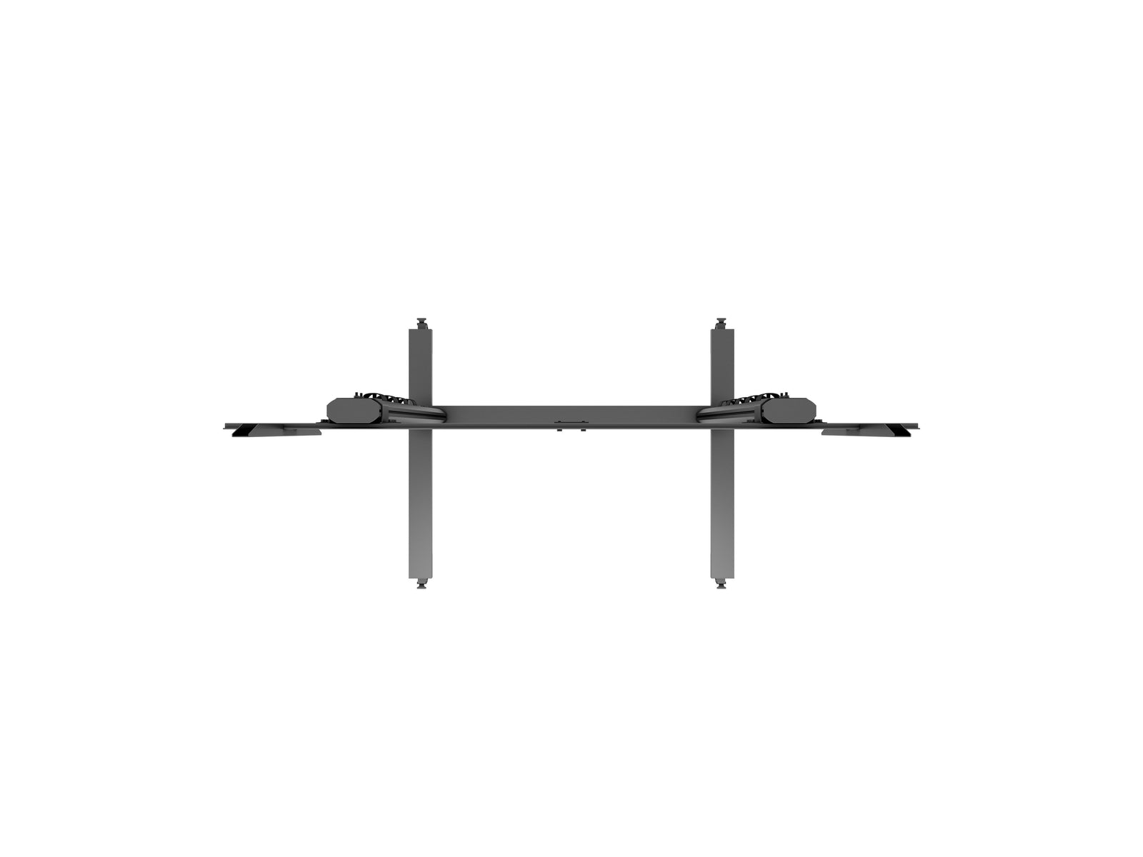 Multibrackets M 210 Dual Pillar Black Heavy-Duty Mobile Floor Stand for 70"-110" Screens | 7350073733439 Floor Stand Multibrackets