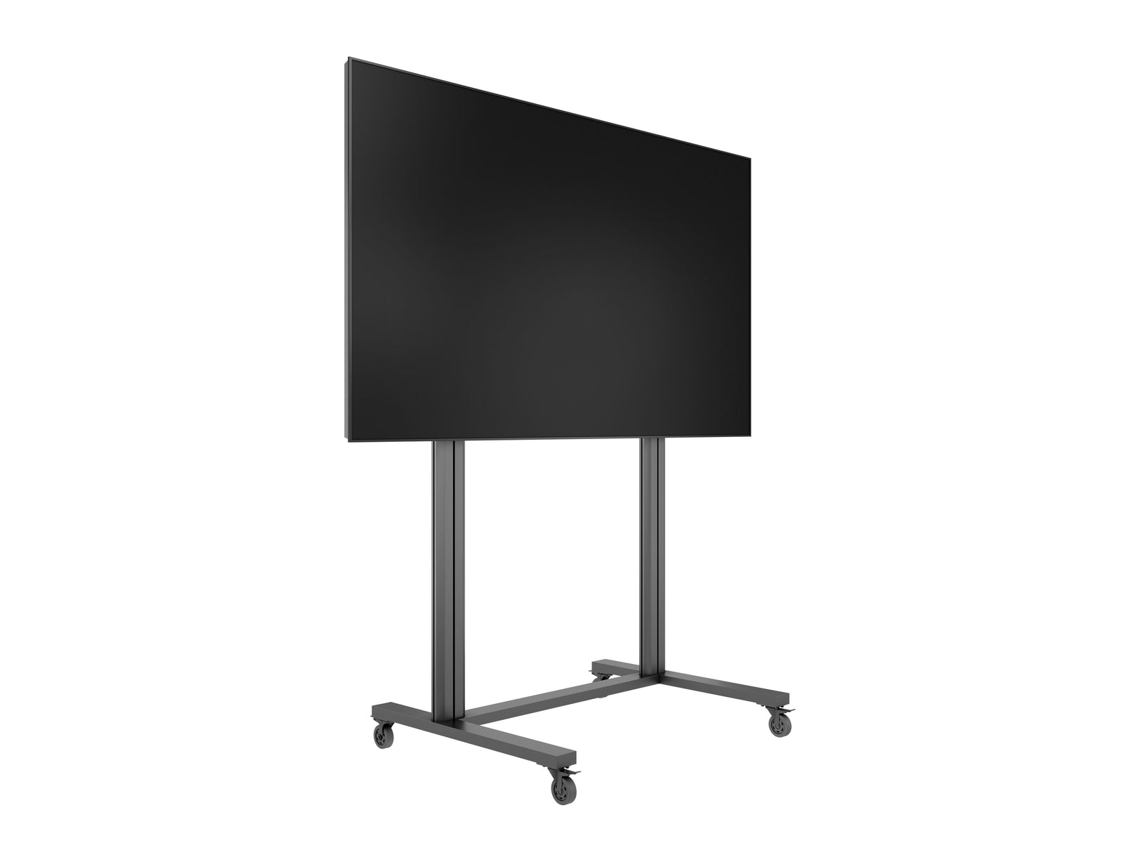 Multibrackets M 210 Dual Pillar Black Heavy-Duty Mobile Floor Stand for 70"-110" Screens | 7350073733439 Floor Stand Multibrackets