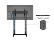 Multibrackets M 210 Dual Pillar Black Mobile Floor Stand for 70"-115" Screens | 7350073732753