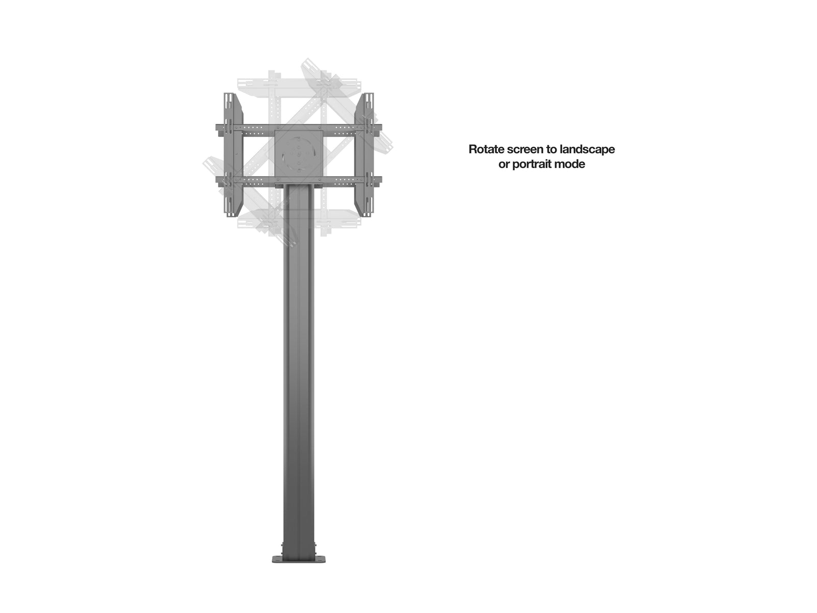 Multibrackets M 210 HD B2B Black Floor Stand for 55"-80" Screens | 7350073738311 Floor Stand Multibrackets