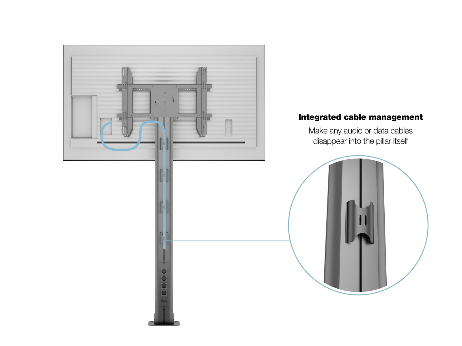 Multibrackets M 210 HD B2B Black Floor Stand for 55"-80" Screens | 7350073738311 Floor Stand Multibrackets