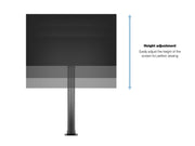 Multibrackets M 210 HD Single Black Floor Mount Stand for 55"-80" Screens | 7350105212239 Floor Stand Multibrackets