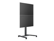 Multibrackets M 210 HD Single Black Mobile Floor Stand for 55"-80" Screens | 7350073735334 Floor Stand Multibrackets