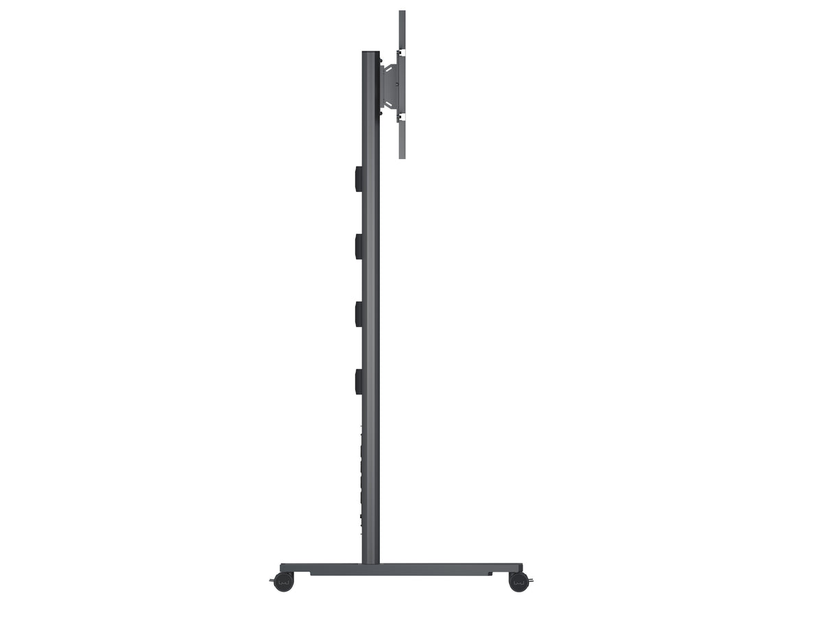 Multibrackets M 210 HD Single Black Mobile Floor Stand for 55"-80" Screens | 7350073735334 Floor Stand Multibrackets