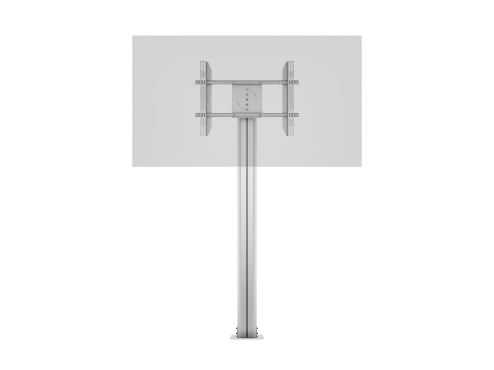 Multibrackets M 210 HD Single Silver Floor Mount Stand for 55"-80" Screens | 7350105212246 Floor Stand Multibrackets