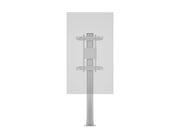 Multibrackets M 210 HD Single Silver Floor Mount Stand for 55"-80" Screens | 7350105212246 Floor Stand Multibrackets