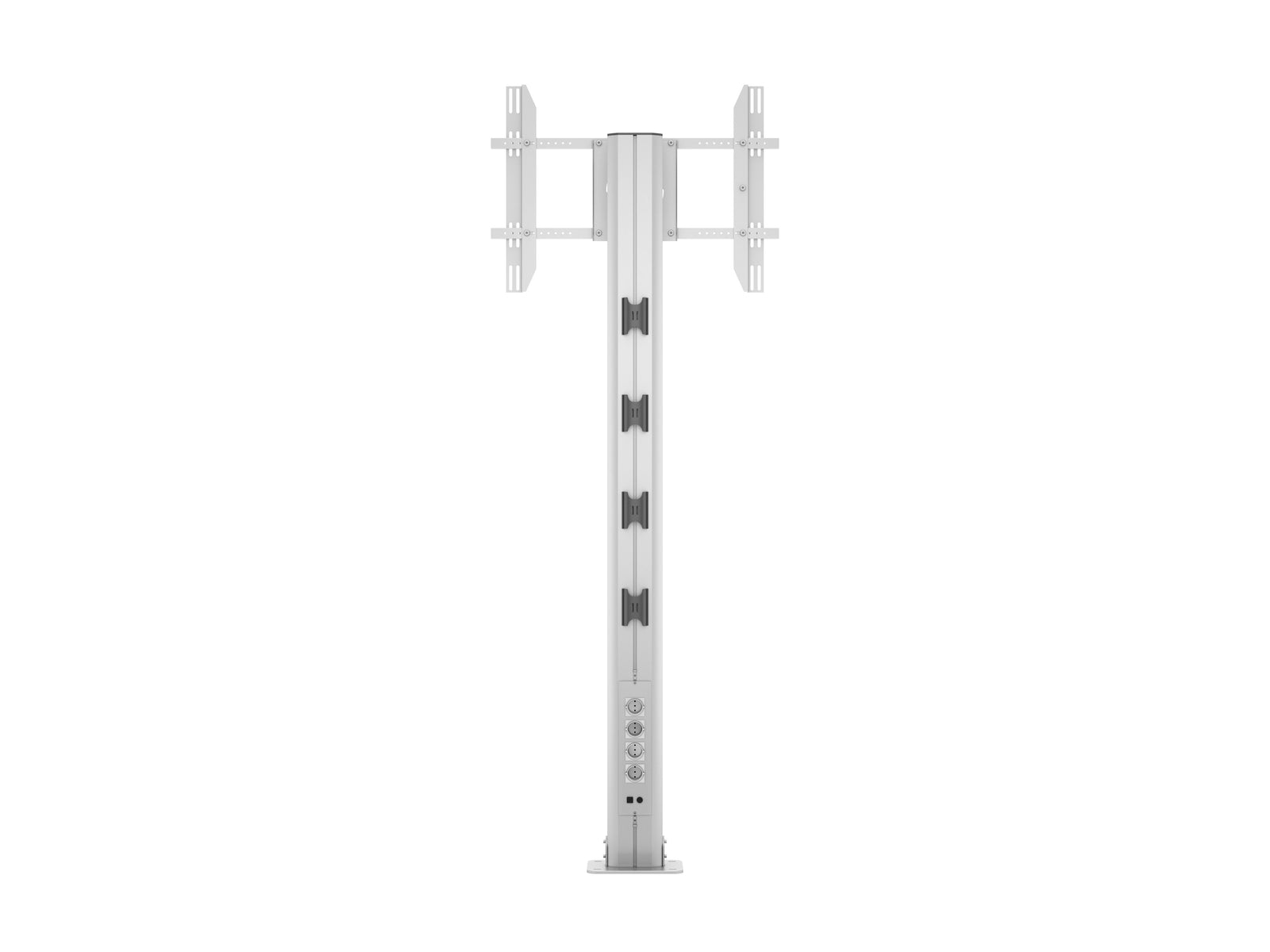 Multibrackets M 210 HD Single Silver Floor Mount Stand for 55"-80" Screens | 7350105212246 Floor Stand Multibrackets