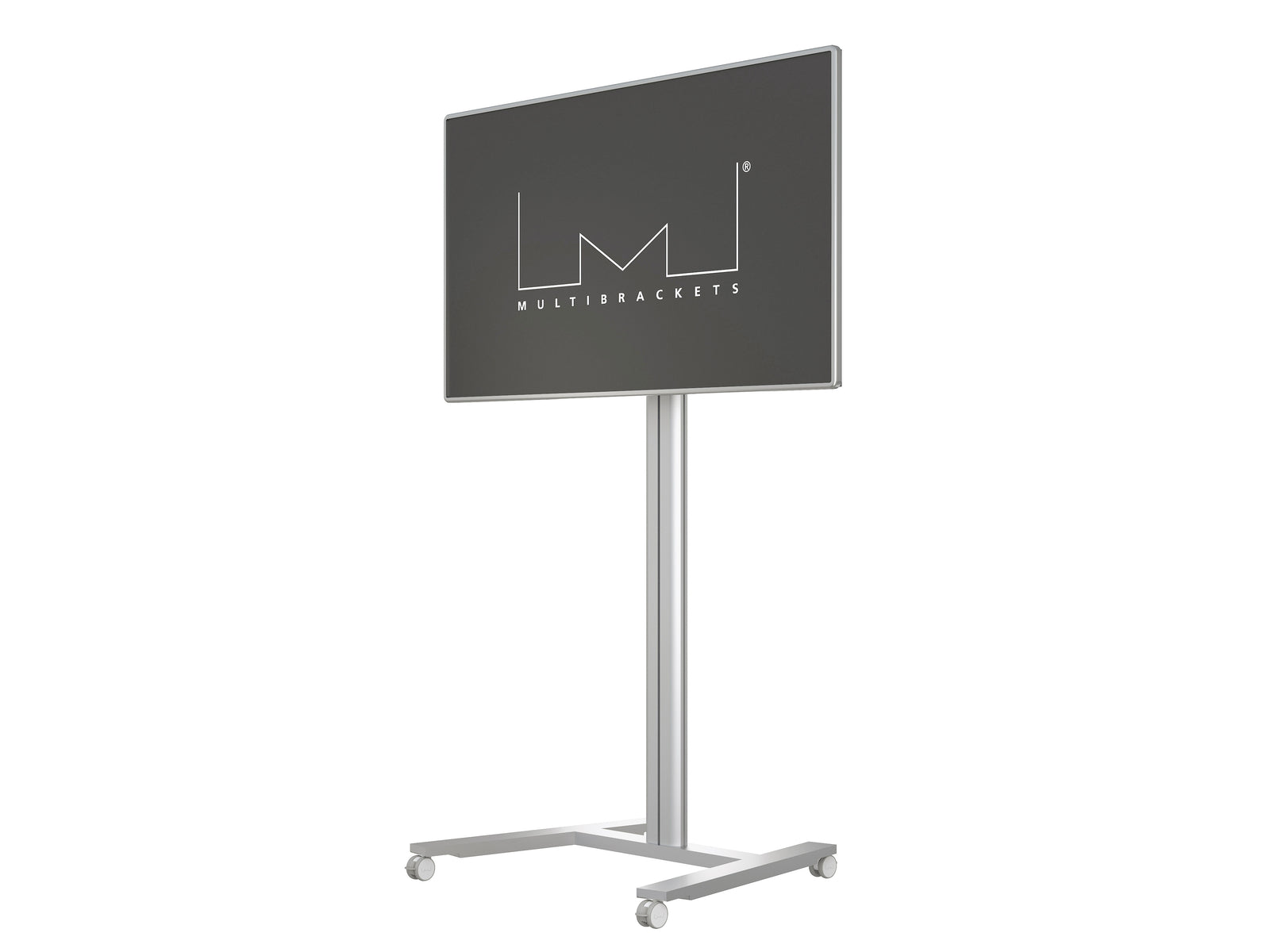 Multibrackets M 210 HD Single Silver Mobile Floor Stand for 55"-80" Screens | 7350073735341 Floor Stand Multibrackets