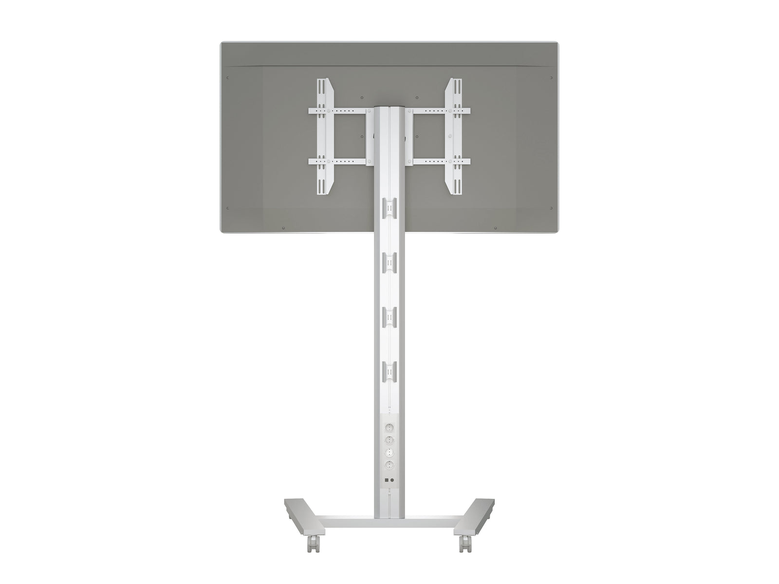 Multibrackets M 210 HD Single Silver Mobile Floor Stand for 55"-80" Screens | 7350073735341 Floor Stand Multibrackets