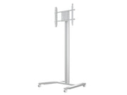 Multibrackets M 210 HD Single Silver Mobile Floor Stand for 55"-80" Screens | 7350073735341 Floor Stand Multibrackets