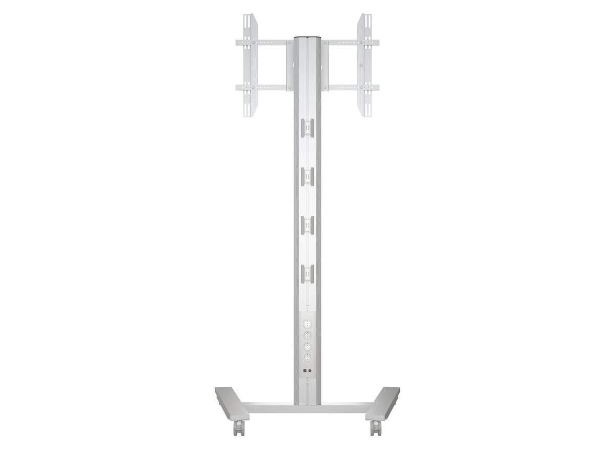 Multibrackets M 210 HD Single Silver Mobile Floor Stand for 55"-80" Screens | 7350073735341 Floor Stand Multibrackets