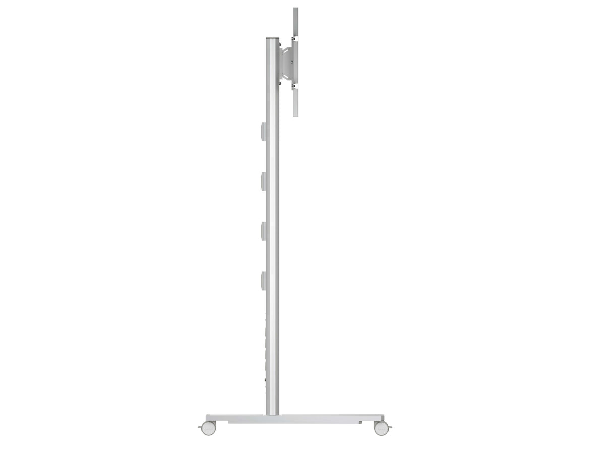 Multibrackets M 210 HD Single Silver Mobile Floor Stand for 55"-80" Screens | 7350073735341 Floor Stand Multibrackets