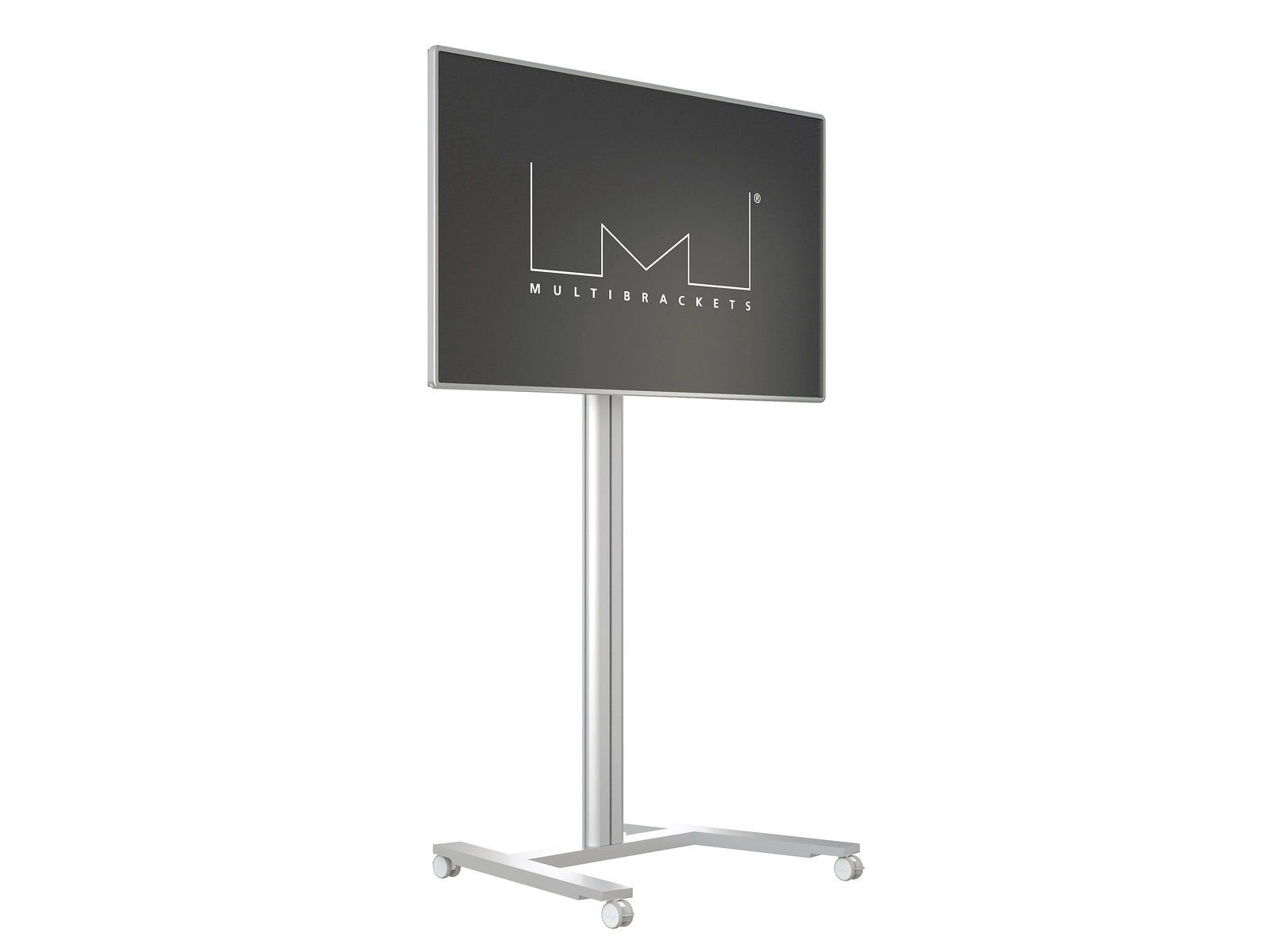 Multibrackets M 210 HD Single Silver Mobile Floor Stand for 55"-80" Screens | 7350073735341 Floor Stand Multibrackets