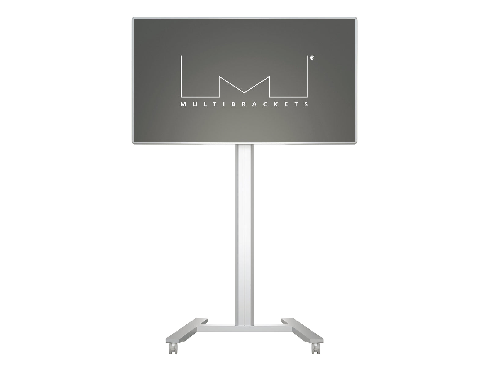 Multibrackets M 210 HD Single Silver Mobile Floor Stand for 55"-80" Screens | 7350073735341 Floor Stand Multibrackets