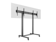 Multibrackets M 210 Triple Pillar Dual Screen Mobile Floor Stand for 50"-77" Screens | 7350073733019 Floor Stand Multibrackets