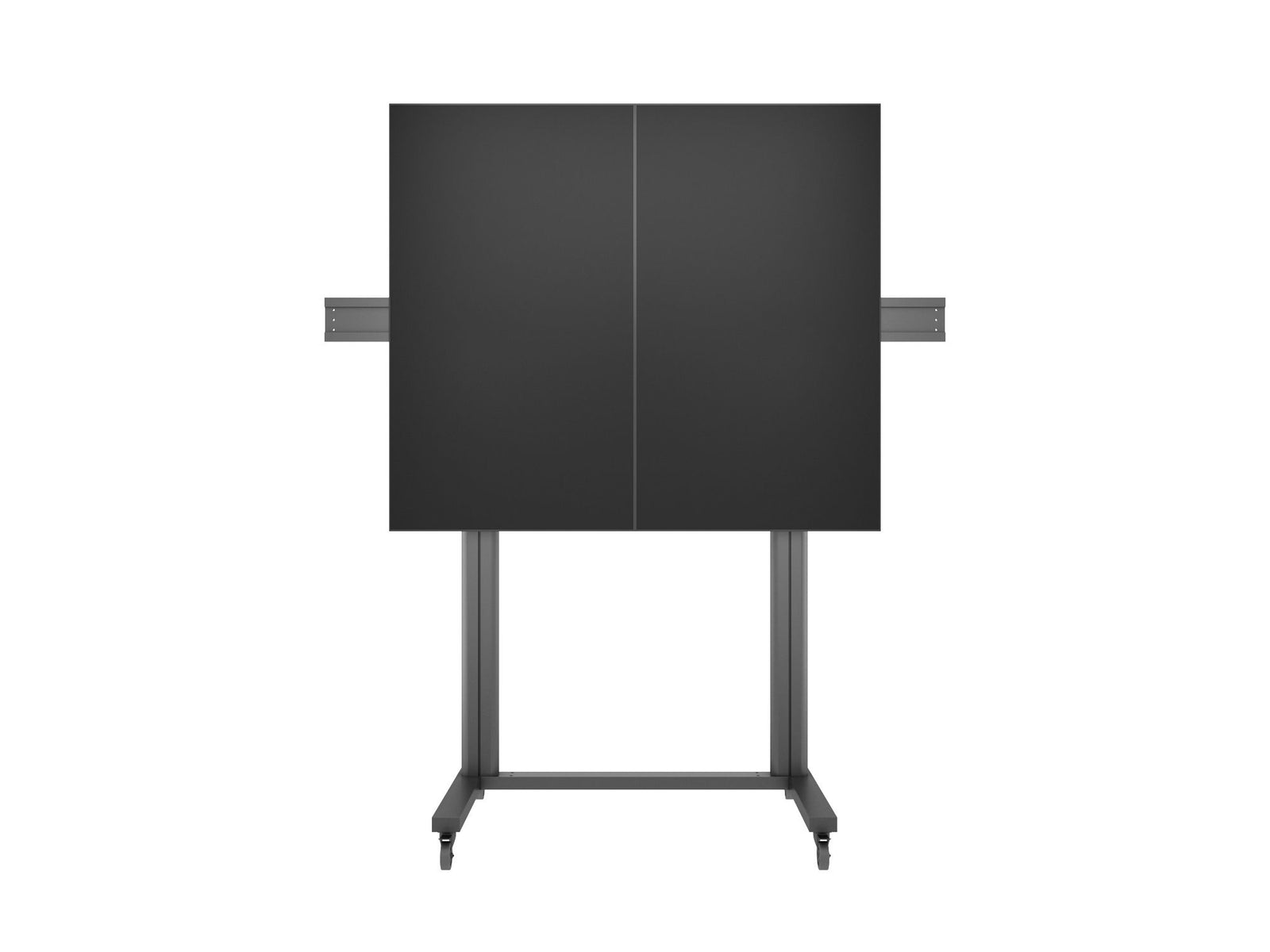 Multibrackets M 210 Triple Pillar Dual Screen Mobile Floor Stand for 50"-77" Screens | 7350073733019 Floor Stand Multibrackets