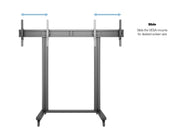 Multibrackets M 210 Triple Pillar Dual Screen Mobile Floor Stand for 50"-77" Screens | 7350073733019 Floor Stand Multibrackets