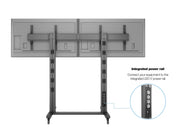 Multibrackets M 210 Triple Pillar Dual Screen Mobile Floor Stand for 50"-77" Screens | 7350073733019 Floor Stand Multibrackets