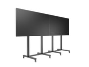 Multibrackets M 210 Triple Pillar Dual Screen Mobile Floor Stand for 70"-110" Screens | 7350073733026 Floor Stand Multibrackets