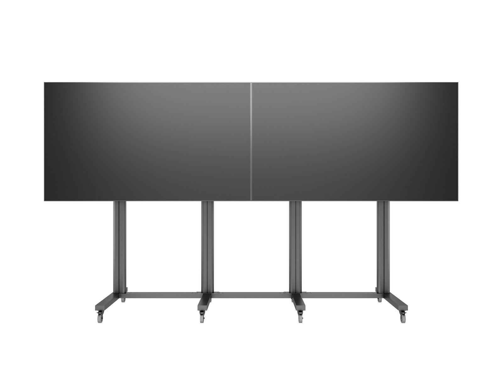 Multibrackets M 210 Triple Pillar Dual Screen Mobile Floor Stand for 70"-110" Screens | 7350073733026 Floor Stand Multibrackets