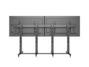 Multibrackets M 210 Triple Pillar Dual Screen Mobile Floor Stand for 70"-110" Screens | 7350073733026 Floor Stand Multibrackets