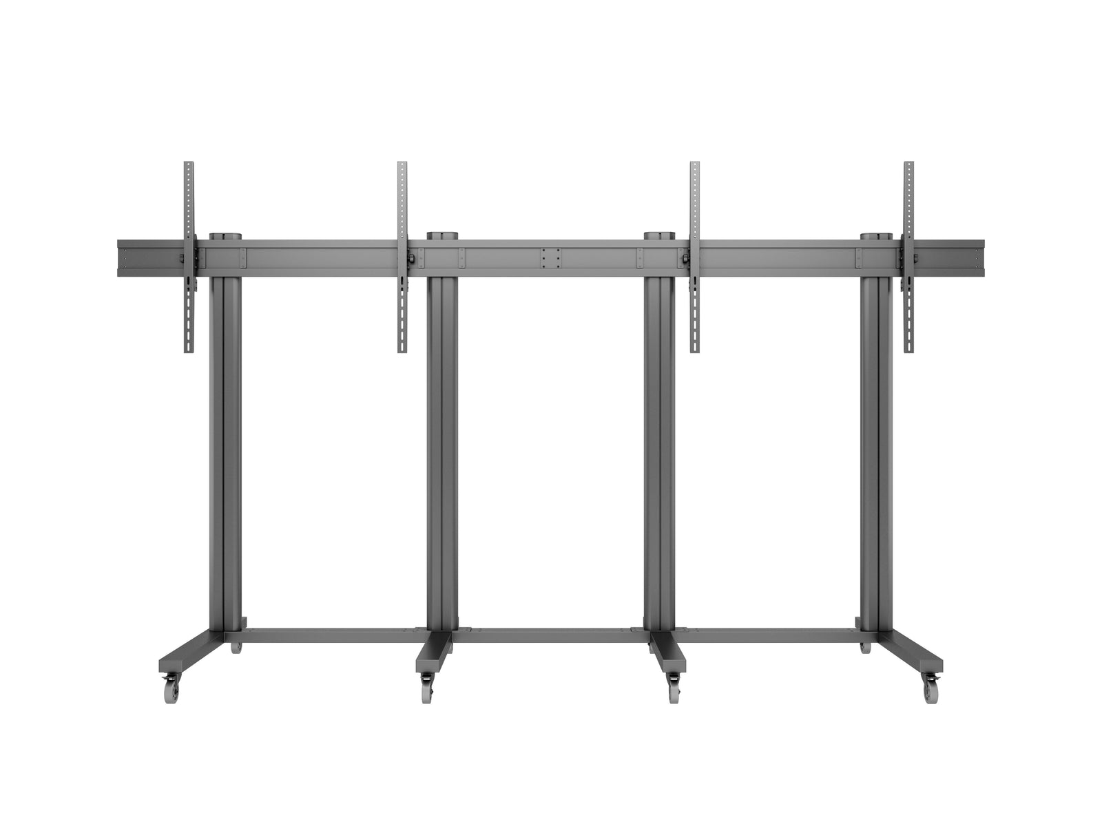 Multibrackets M 210 Triple Pillar Dual Screen Mobile Floor Stand for 70"-110" Screens | 7350073733026 Floor Stand Multibrackets