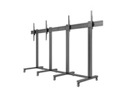 Multibrackets M 210 Triple Pillar Dual Screen Mobile Floor Stand for 70"-110" Screens | 7350073733026 Floor Stand Multibrackets