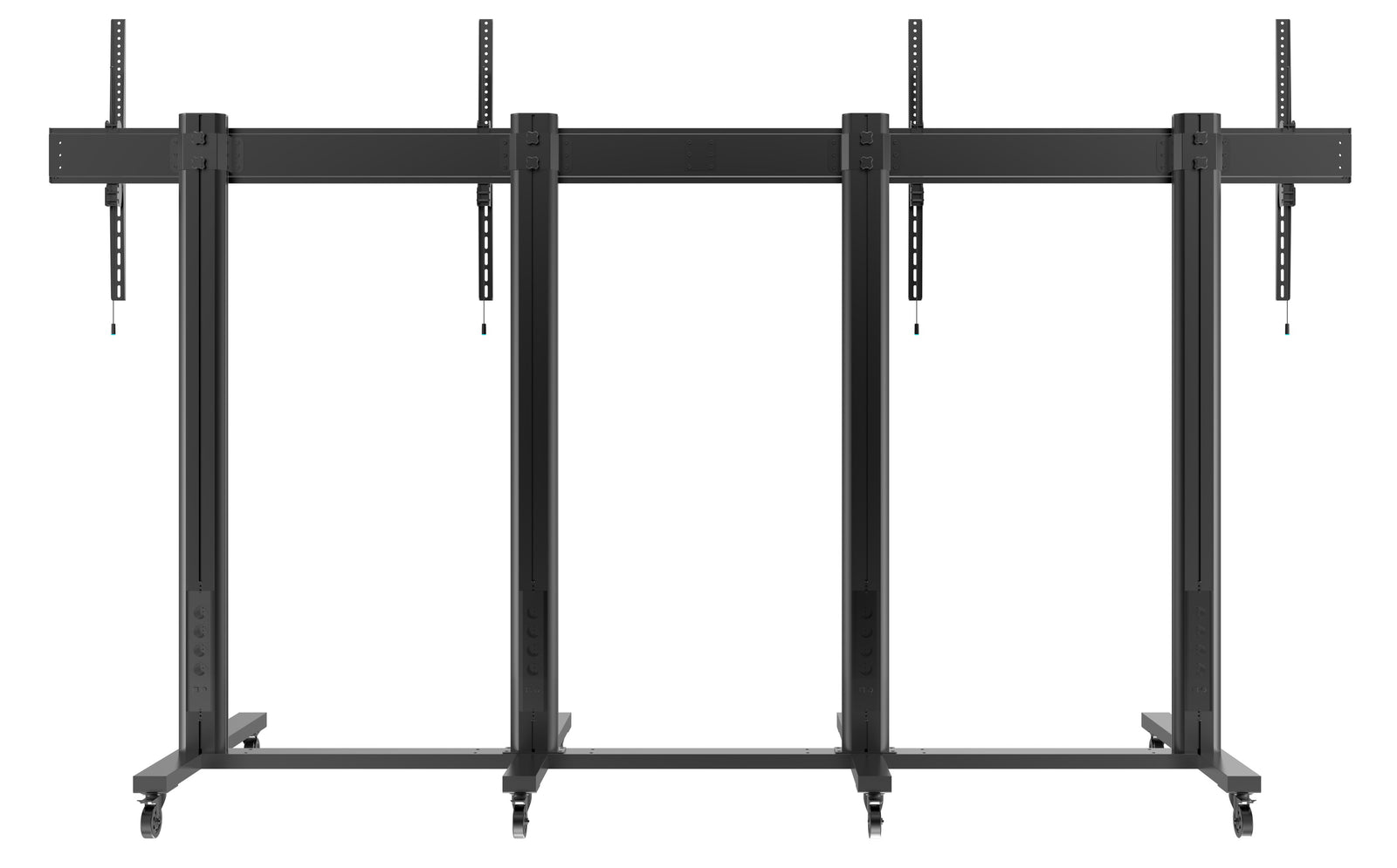 Multibrackets M 210 Triple Pillar Dual Screen Mobile Floor Stand for 70"-110" Screens | 7350073733026 Floor Stand Multibrackets