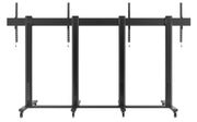 Multibrackets M 210 Triple Pillar Dual Screen Mobile Floor Stand for 70"-110" Screens | 7350073733026 Floor Stand Multibrackets