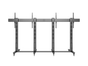 Multibrackets M 210 Triple Pillar Dual Screen Mobile Floor Stand for 70"-110" Screens | 7350073733026 Floor Stand Multibrackets