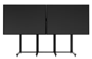 Multibrackets M 210 Triple Pillar Dual Screen Mobile Floor Stand for 70"-110" Screens | 7350073733026 Floor Stand Multibrackets