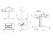 Multibrackets M 80 HD Single Black Mobile Floor Stand for 32"-55" Screens | 7350073736812 Floor Stand Multibrackets