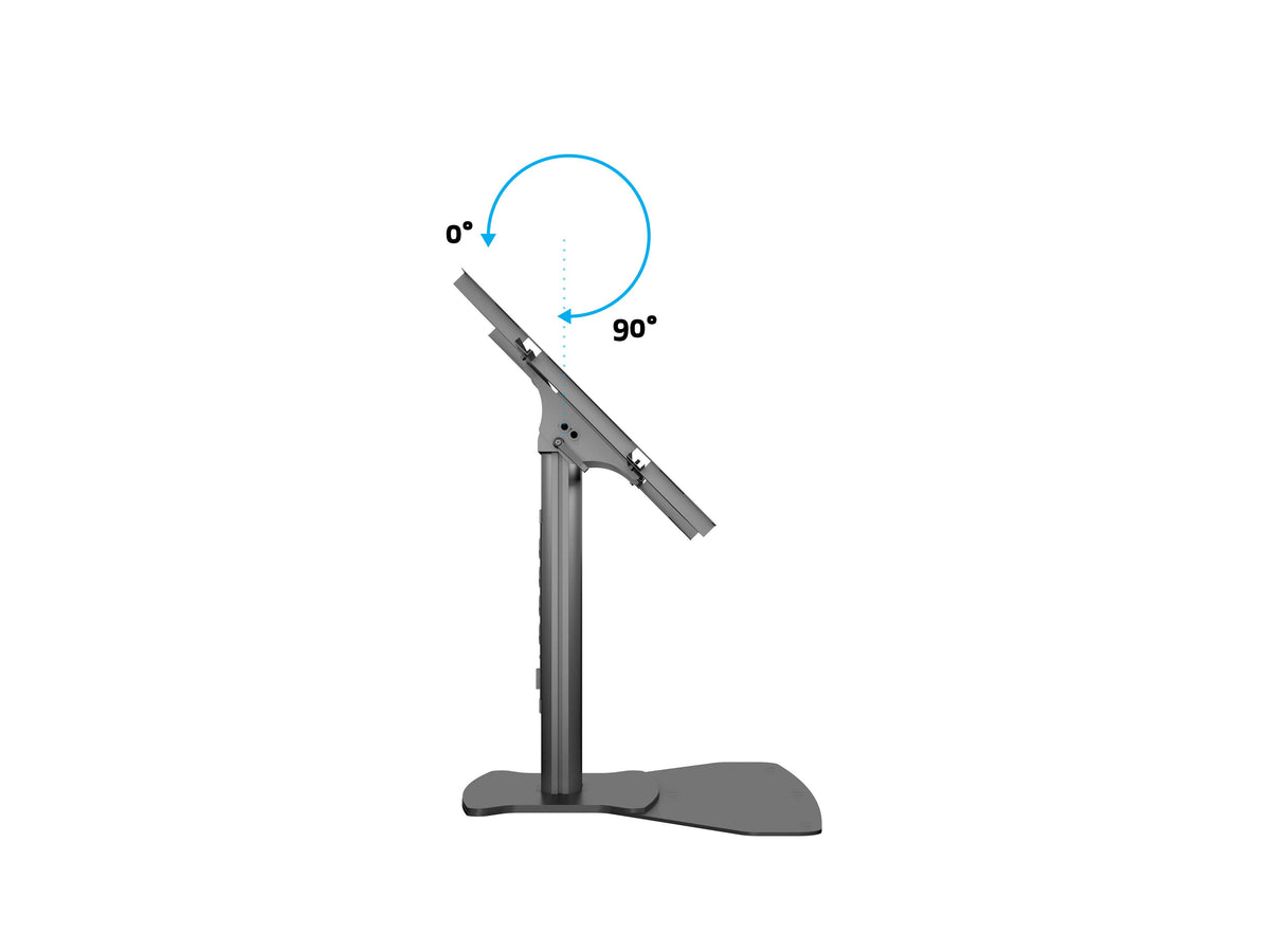 Multibrackets M 80 HD Single Black Tilt & Table Floor Stand for 32"-55" Screens | 7350073736799 Floor Stand Multibrackets