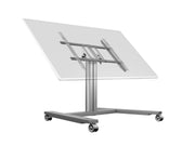 Multibrackets M 80 HD Single Silver Mobile Floor Stand for 32"-55" Screens | 7350073736829 Floor Stand Multibrackets