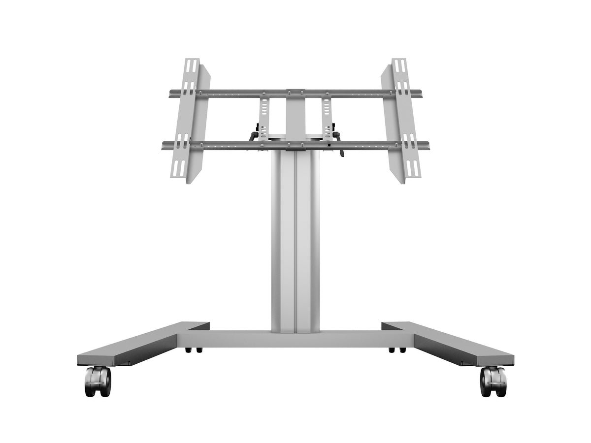 Multibrackets M 80 HD Single Silver Mobile Floor Stand for 32"-55" Screens | 7350073736829 Floor Stand Multibrackets
