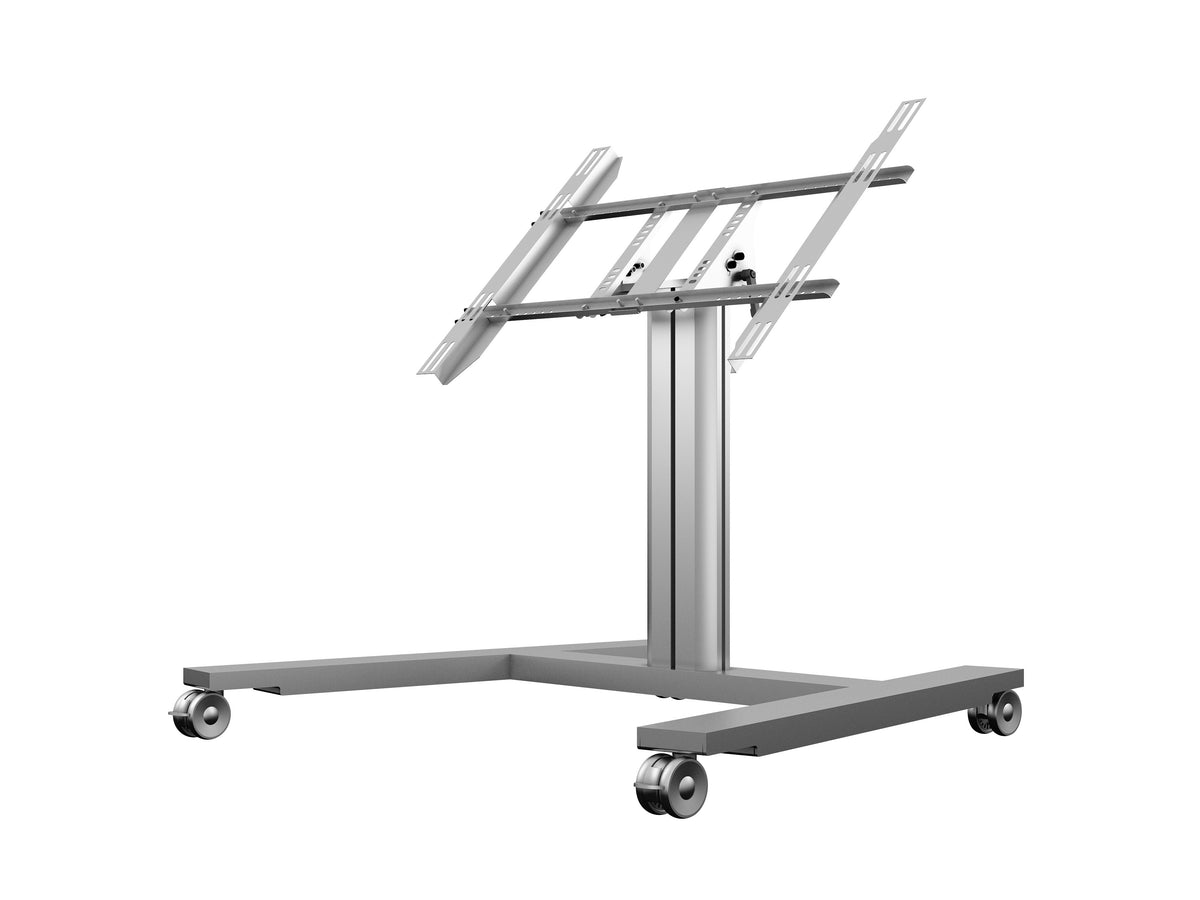 Multibrackets M 80 HD Single Silver Mobile Floor Stand for 32"-55" Screens | 7350073736829 Floor Stand Multibrackets