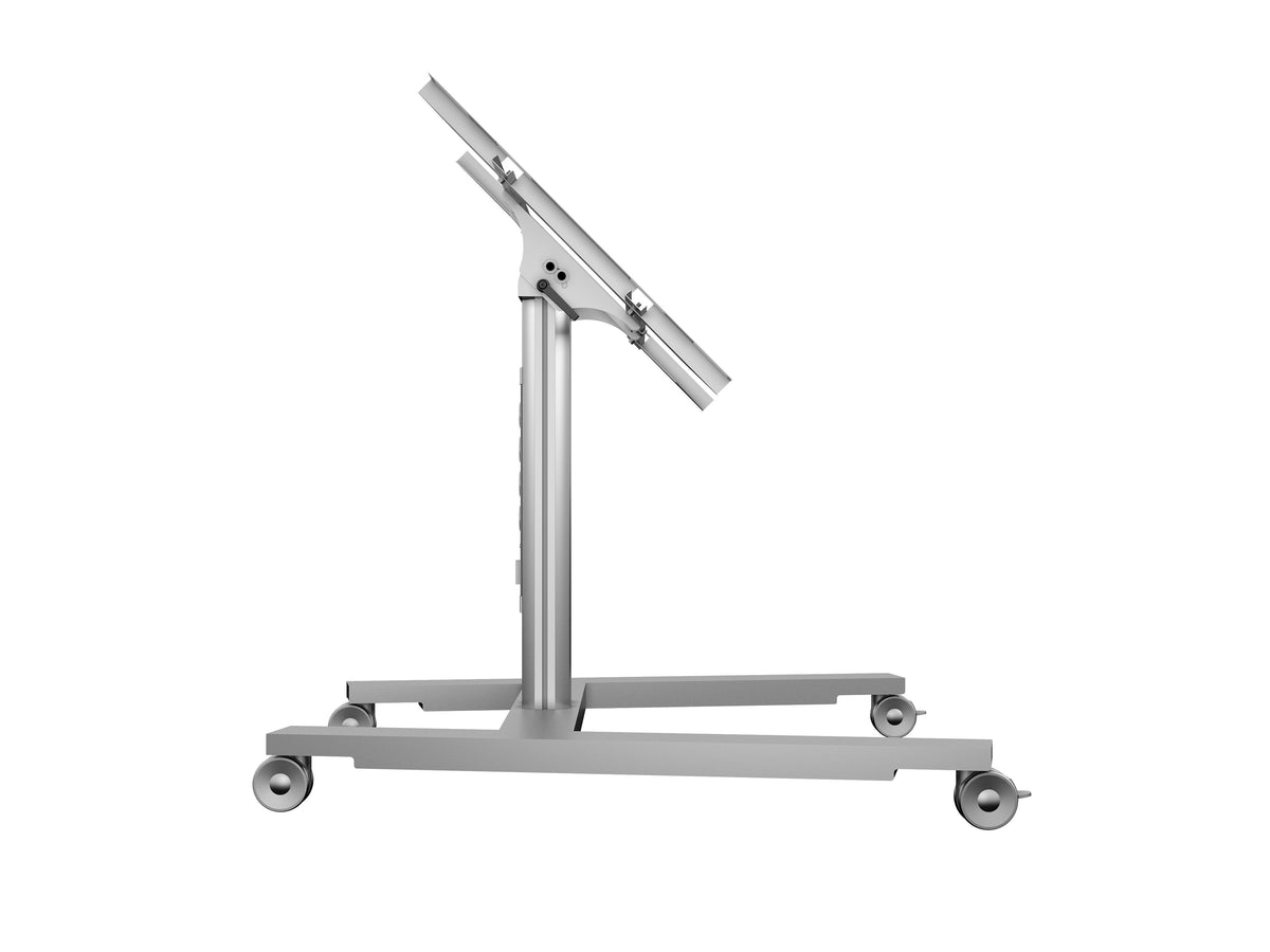 Multibrackets M 80 HD Single Silver Mobile Floor Stand for 32"-55" Screens | 7350073736829 Floor Stand Multibrackets