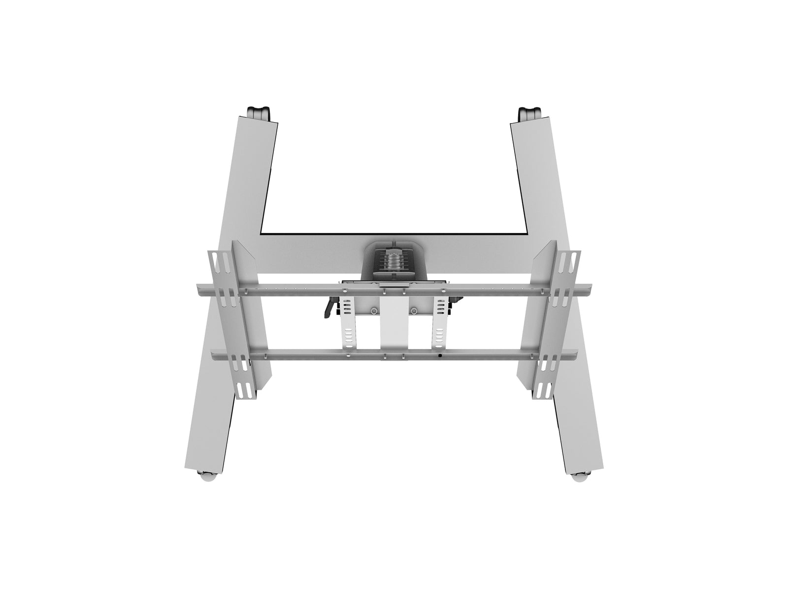 Multibrackets M 80 HD Single Silver Mobile Floor Stand for 32"-55" Screens | 7350073736829 Floor Stand Multibrackets