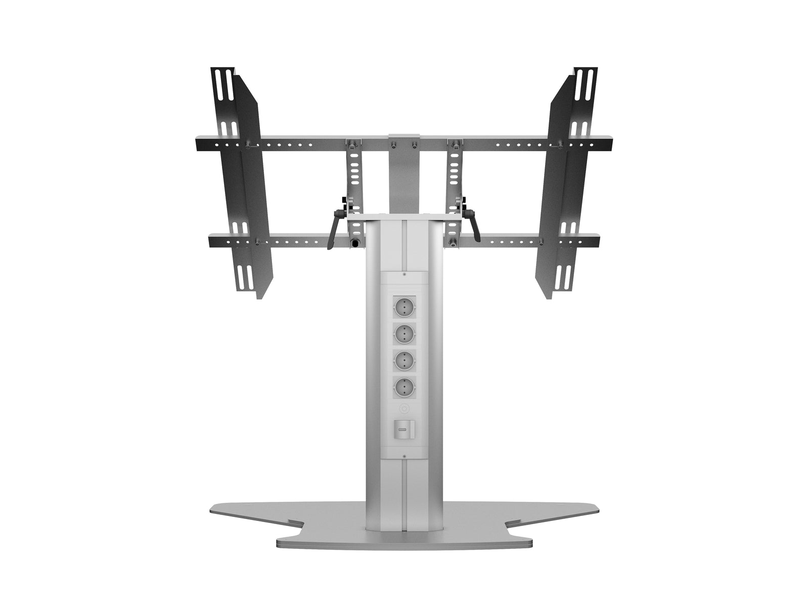 Multibrackets M 80 HD Single Silver Tilt & Table Floor Stand for 32"-55" Screens | 7350073736805 Floor Stand Multibrackets