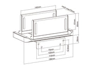 Multibrackets M Adjustable Mini PC & Thin Client Holder Up to 3kg | 7350105214455 Mount Accessories Multibrackets