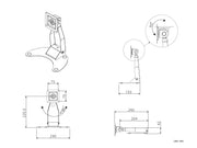 Multibrackets M Adjustable Tablet & Touch Display Table Stand for 7"–13" | 7350105210525 Tablet Mount Multibrackets